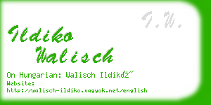 ildiko walisch business card